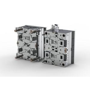 China OEM / ODM ： Hot Runner Injection Molding &amp; Transparent On-board Rear Housing (1*2) No.23909 factory