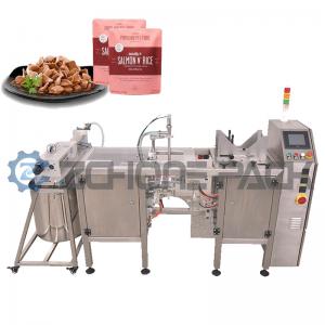 China Pet Food Wet Food Mini Doypack Packaging Machine Chicken Beef Soup Bagging Machine factory
