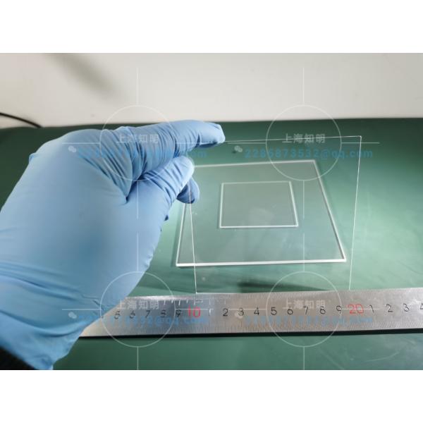 China 4inch square  Sapphire Optical Windows Transparent Mirror Polished factory