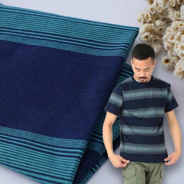 Comfortable And Skin-Friendly Texture Flexible Striped Material Fabric For Polo