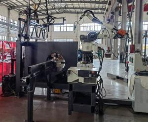 China 120mm 260mm Light Pole Welding Machine / Light Pole Making Machine factory