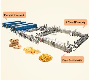 China High Productivity Frozen French Fries Production Line for Fully Automatic Processing factory