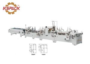 China Carton Box Folder Gluer Machine Adjustable Distance With Two Baffles factory