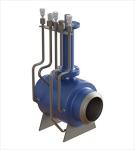 Trunnion Mounted Industrial Ball Valve Fully Welded Body Long Service Life