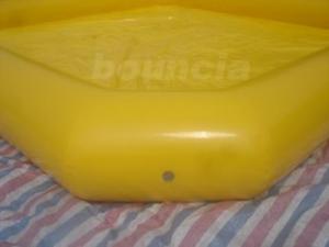 China Yellow Color Outdoor Inflatable Water Pool With Reinforcement Strips factory