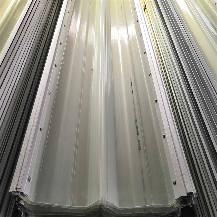 Lightweight Tranparent FRP Skylight Panel Tiles Heat Insulation High Light