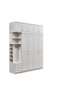 China Multiscene Detachable White Wooden Wardrobe For Small Bedroom Adjustable factory