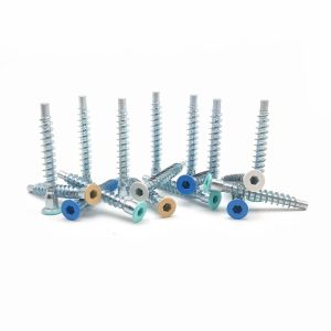 China Customized Direct Repair Furniture Screws Countersunk Hexagonal Roller Coaster Thread factory