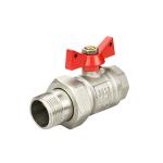 ODM 1/2 Inch Brass Gas Ball Valve Customized With Red Handle