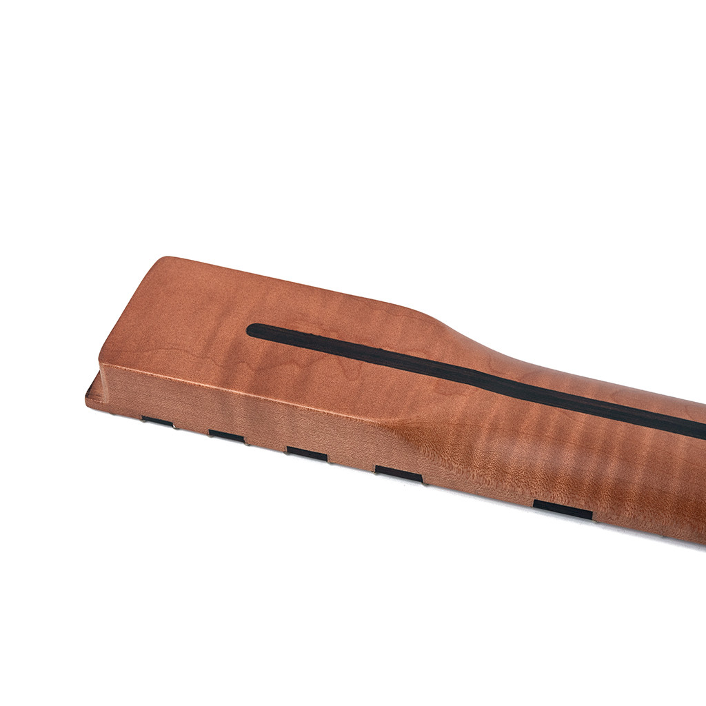Maple Guitar Neck Replacement TL Electric Guitar Neck 22 Frets Tiger Flame Adjustable Truss Rod