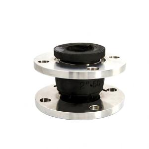 China Stainless Steel Flange Connection Flexible Rubber Expansion Joint with SILVER Coating factory