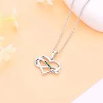 YASVITTI ODM OEM 925 Sterling Silver Sparkling Heart Necklace 5A Zirconia