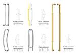 simple design WL-1016 side by side SUS304 Stainless Steel entry door handles set