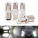 Universal White LED Car Turn Signal Lights1156 1157 3030 15SMD LED Bulb White