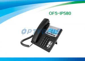 China CE POE IP Phone , 3 Way SIP Phone Service HD handset 802.3af 128x48 Backlight on sale