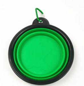 China TPE Rubber Slow Feeder Dog Bowl Collapsible Silicone Portable Foldable Raised Dog Bowls factory