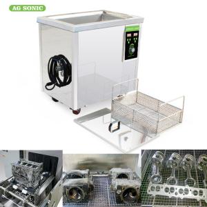 China Digital Timer Heater Adjustable Industrial Ultrasonic Cleaning Tanks 38l Metal on sale