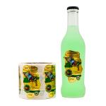 Custom Textured Wine Bottle Sticker Labels Paper Gold Foil Stamping Waterproof