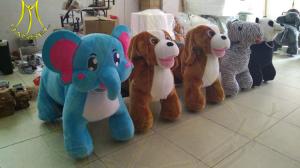 China Hansel new kids electric walking battery ride on plush animal toy car factory