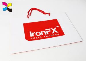 China Eco Custom Printed Recycled Paper Bags With Handles / Promotional Paper Carrier Bags factory
