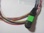 MPO LC Fiber Optic Patch Cord Flat Round with 12core Ribbon Cable