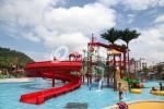Family Commercial Aqua Playground Fiberglass with Water Park Slides / Customized