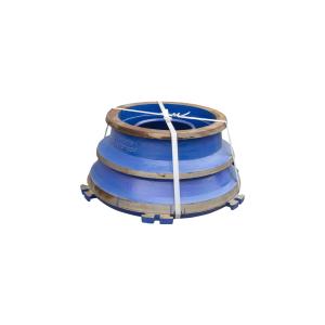 China GP300 High Manganese Mining Cone Crusher Concave Mantle Bowl Liner Spare Wear Parts factory