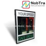 Bolted Installation Method Slow Down Speed Limit Signs Red And Amber Outdoor