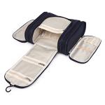 Girls Double Zipper Polyester Hanging Travel Toiletry Bag