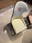 Gelaimei Gray Wooden Hotel Chairs Button Back Chair Customized