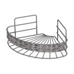 No Drilling Wall Mounted Bathroom Storage Rack WOVEN BASKET IRON WIRE Organizer