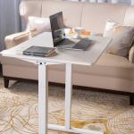 Commercial Furniture Minimalist White Wooden Manual Standing Desk for Classroom