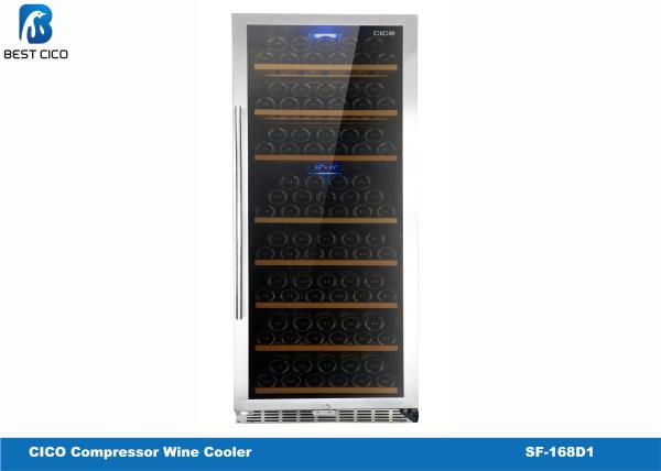 Energy Saving System Compressor Wine Cooler SF-168D1 Adjustble Temperature
