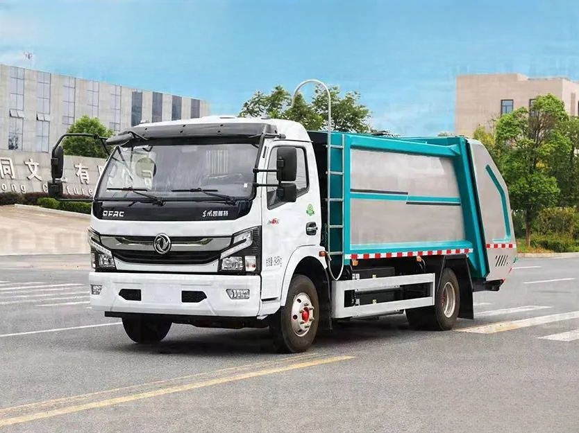 Dongfeng Captur Pure Electric 8-Square Compression Garbage Truck for Eco-Friendly Waste Management