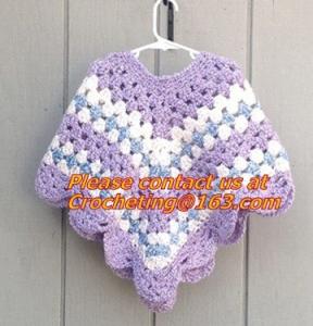 China Pure Soft Cotton Outfit,Casual Sweater,Warm Knitted Ponc Green Free Knitting Crochet Woman factory