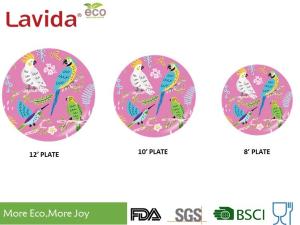 China Break Resistance Bamboo Fiber Dinnerware , Anti - Slip Bamboo Fiber Dishes Reusable factory