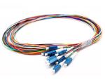 12 Color Fiber Optic Cable Pigtail Set Singlemode G652D G657A1 LCUPC SM Simplex