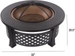 Wood Burning Barrel Modern Wood Burning Fire Pit With Spark Screen Wood Pole