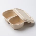 100% Compostable Food Container Sugarcane Lunch Box Bamboo Storage Boxes & Bins