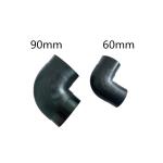 Heater Spare Parts Black Elbow Corrugated Plastic Pipe For 2KW Air Parking