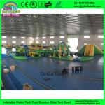 Giant Inflatable Water Park for adults, Floating Inflatable Aqua Park Adventure