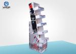Light Weight Cardboard Product Display Stands 5 Shelves Environment Friendly