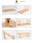 Office Building Nordic Art Assurance Customized Solid Wood Dining Table for