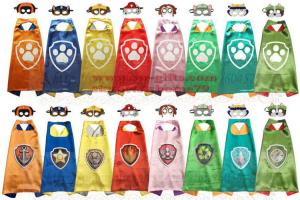 China Cape and Mask Set Patrol Costume kids birthday party favor Superhero Style Cosplay Costumes and Halloween Gift factory