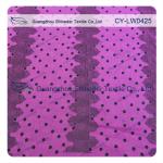Fashion Polyester&Cotton Burned out Lace Fabric with polka dot for casual wear