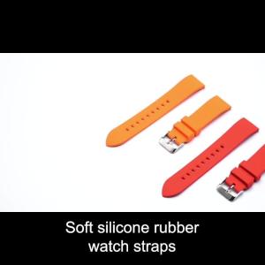 China ROHS Quick Release 20mm Silicone Rubber Smart Watch Strap factory