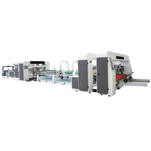 China Corrugated Packaging Cartons Automatic Folder Gluer And Stitcher Bundling Machine factory