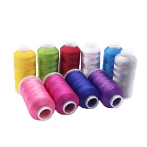 China OEM ODM 120/2 4000yard 100% Polyester Embroidery Thread for High Temperature Resistant factory