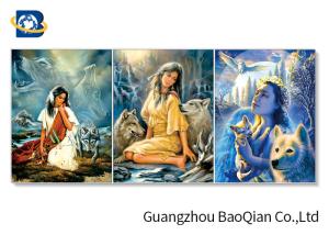 China 30x40cm Size 3d Lenticular Flipped Picture With Frame For Restaurant Decor factory