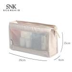 Wholesale See Through Blank Waterproof Mesh Transparen Cosmetic Bag